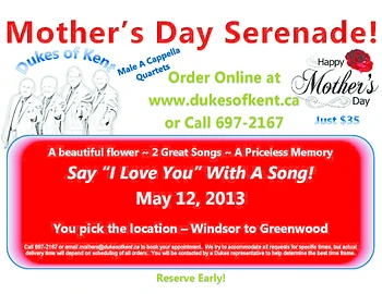 Poster for Mother's Day Serenade