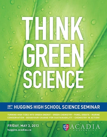 Poster for Huggins High School Science Seminar