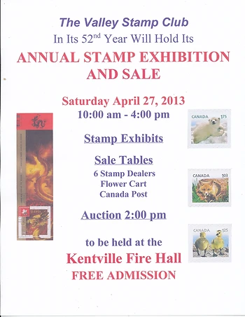 Poster for Stamp Exibition & Sale
