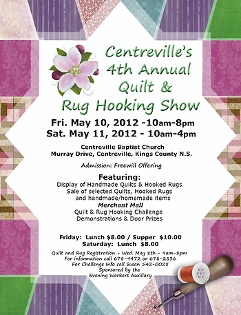Poster for Quilt & Rug Hooking Show