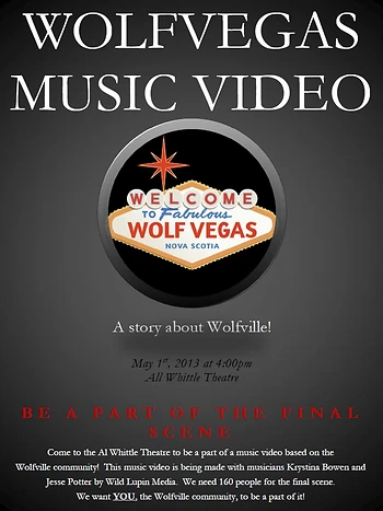 Poster for Wolfvegas Music Video Recording