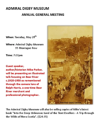 Poster for AGM & Mike Parker