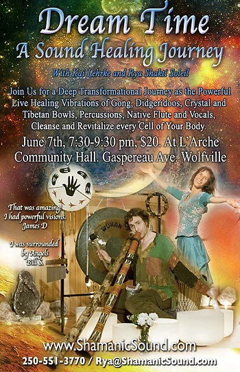 Poster for Dream Time, A Sound Healing Journey