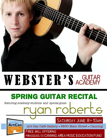 Poster for Guitar Recital feat. Ryan Roberts