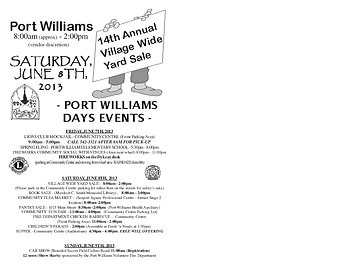 Poster for Port Williams Days 