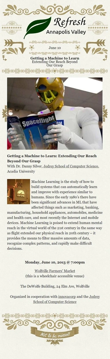 Poster for Getting a Machine to Learn