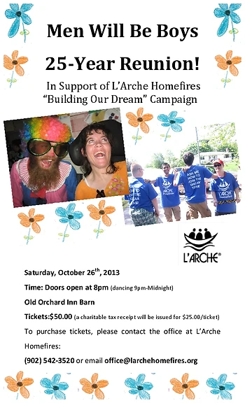 Poster for L'Arche Homefires Barn Dance