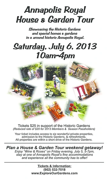 Poster for House & Garden Tour