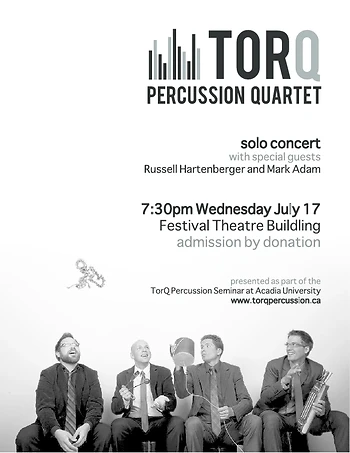 Poster for TorQ Percussion Quartet