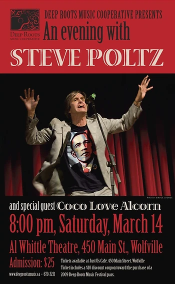 Poster for Steve Poltz with Coco Love Alcorn