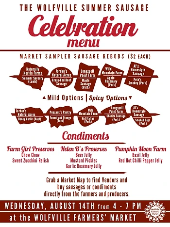 Poster for Summer Sausage Celebration