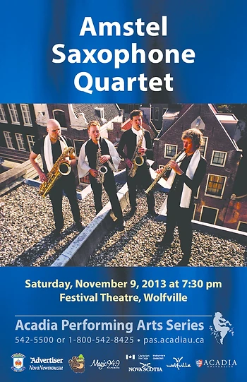 Poster for Amstel Saxophone Quartet