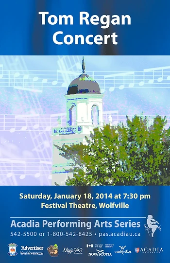 Poster for Tom Regan Memorial Concert