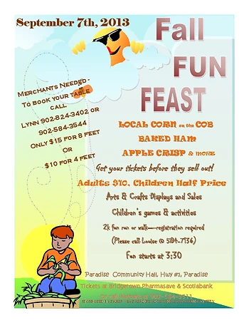 Poster for Fall Fun Feast & Corn Boil