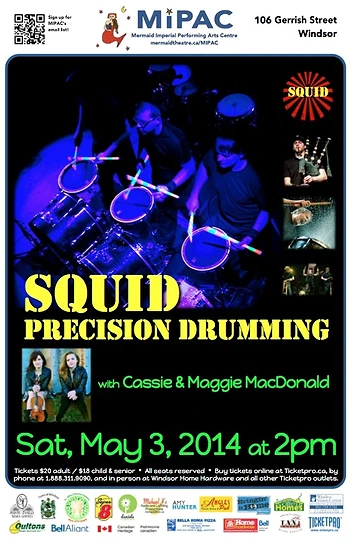 Poster for Squid Precision Drummers