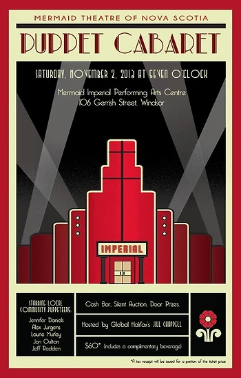 Poster for Puppet Cabaret Fundraiser