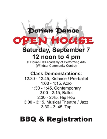 Poster for Dance Open House