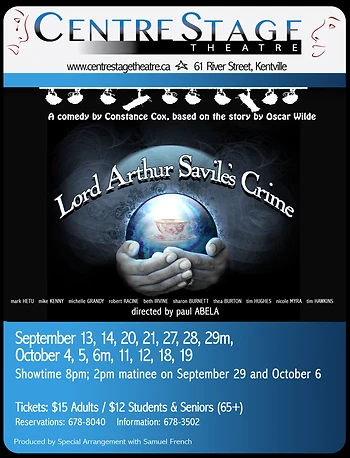 Poster for Lord Arthur Savile’s Crime