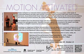 Poster for Motion Activated Live Performance Art