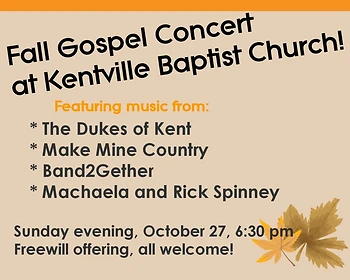 Poster for Gospel Concert & Hymn Sing