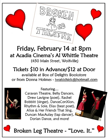Poster for Broken Leg Theatre - Love. It.