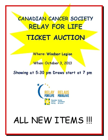 Poster for Ticket Auction