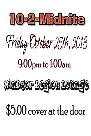 Poster for 10-2-Midnite
