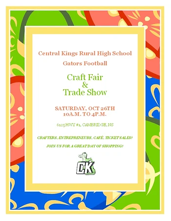 Poster for Craft Fair & Trade Show