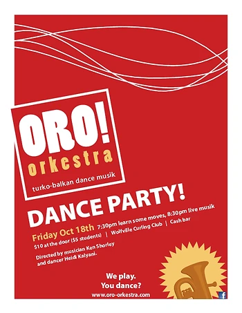 Poster for ORO! Orkestra Dance Party