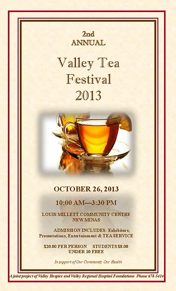 Poster for Valley Tea Festival