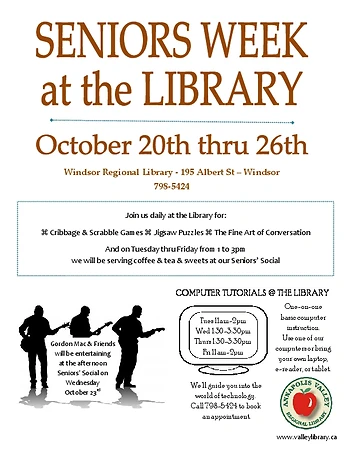 Poster for Seniors Week Music