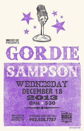 Poster for Gordie Sampson