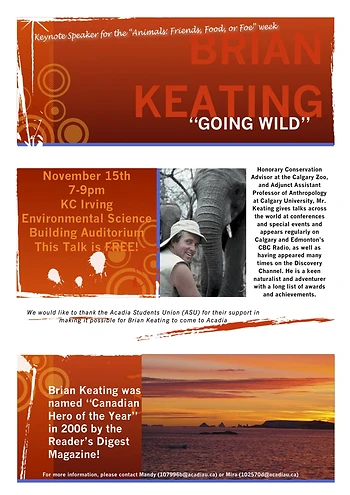 Poster for Brian Keating Keynote Event