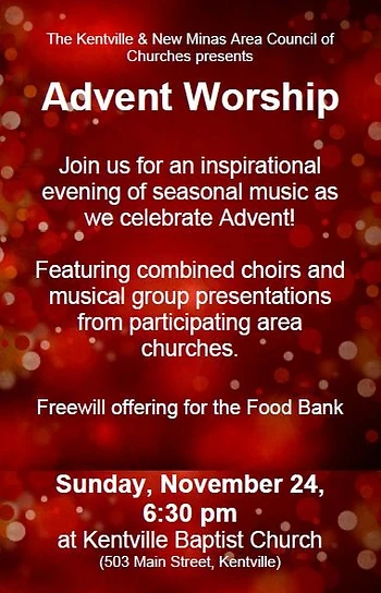 Poster for Advent Worship