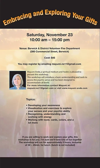 Poster for Embracing and Exploring Your Gifts