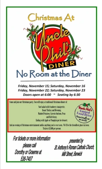 Poster for Christmas at Uncle Phil's Diner