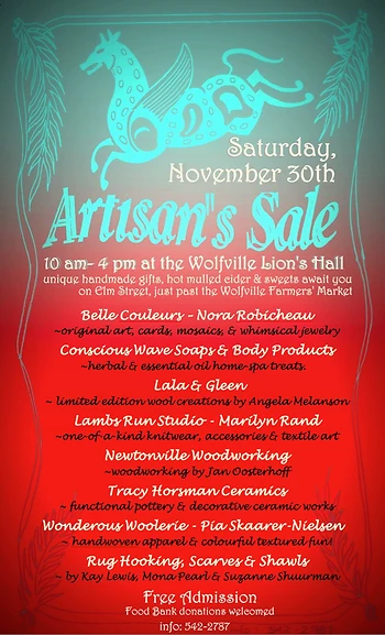 Poster for Artisan Sale