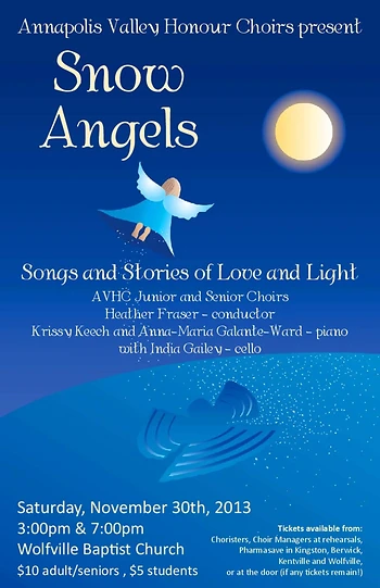 Poster for Snow Angel Christmas Concert