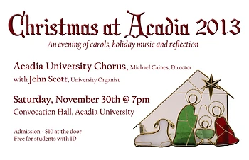 Poster for Christmas at Acadia