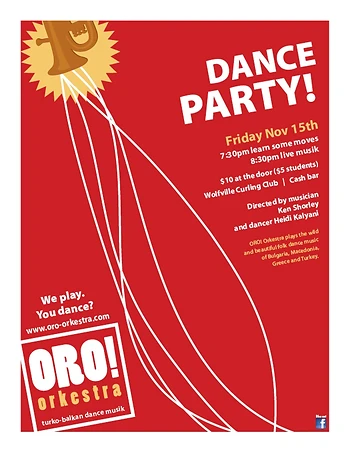 Poster for ORO! Orkestra Dance Party