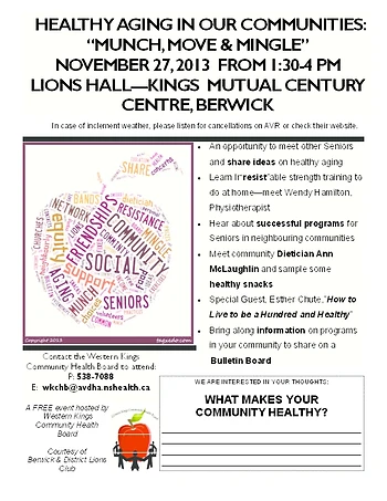 Poster for Healthy Aging in Our Communities