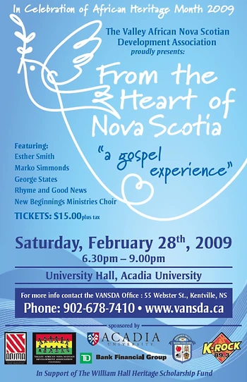 Poster for From The Heart of Nova Scotia - A Gospel Experience