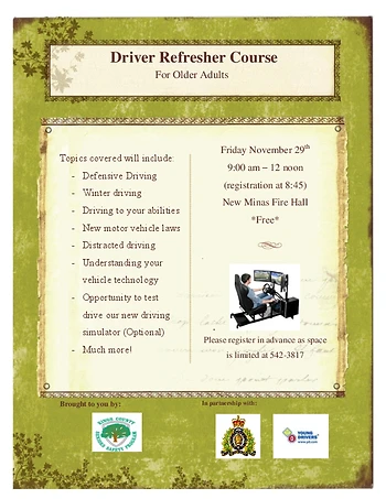 Poster for Driver Refresher Course