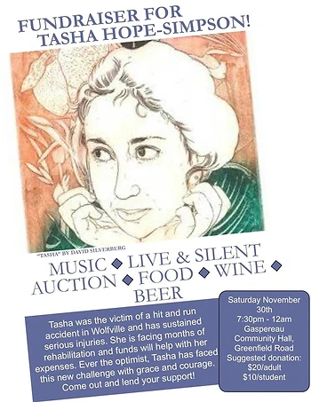 Poster for Fundraiser for Tasha Hope-Simpson