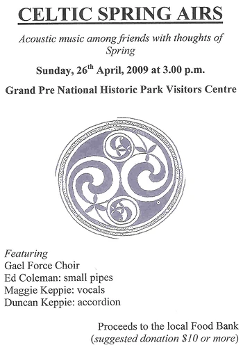 Poster for Celtic Spring Airs