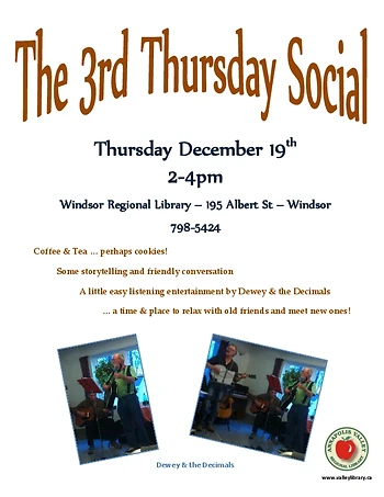 Poster for The 3rd Thursday Social