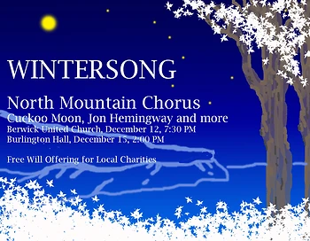 Poster for North Mountain Chorus