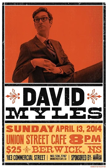 Poster for David Myles - Sold out