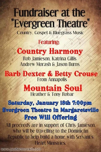 Poster for Fundraiser