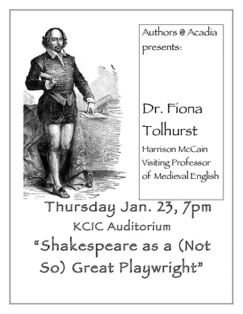Poster for Shakespeare as a (Not So) Great Playwright